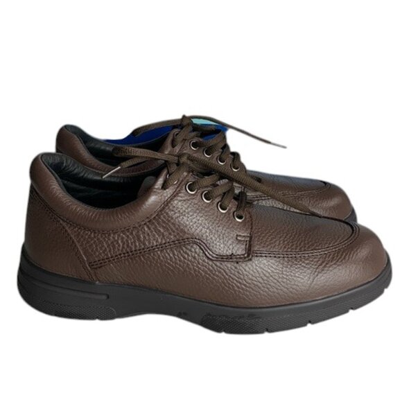 Drew Shoes Walker II Men’s 8 Brown Calf Leather Walking Comfort Orthopedic NWT - Picture 1 of 14